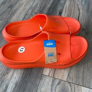 Hoka Unisex Ora Recovery Slide 3 Orange Men’s Size 13 NWT